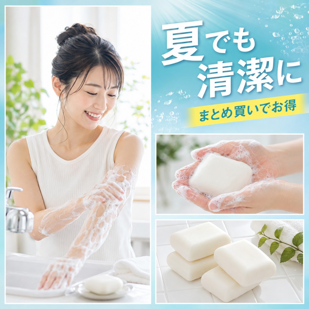 夏でも清潔に、まとめ買いでお得
