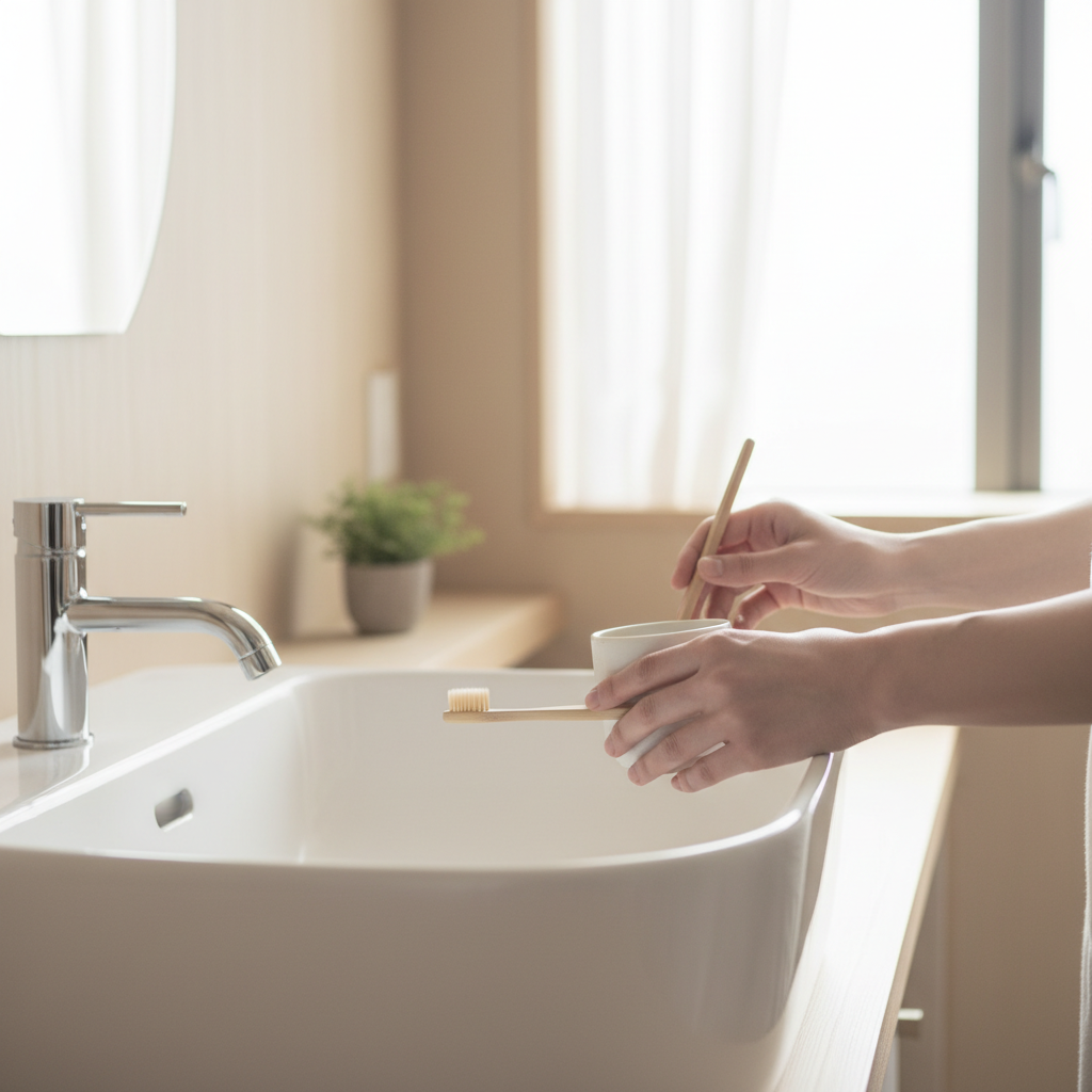 ラクレッシュEX ハミガキジェル 使用シーン