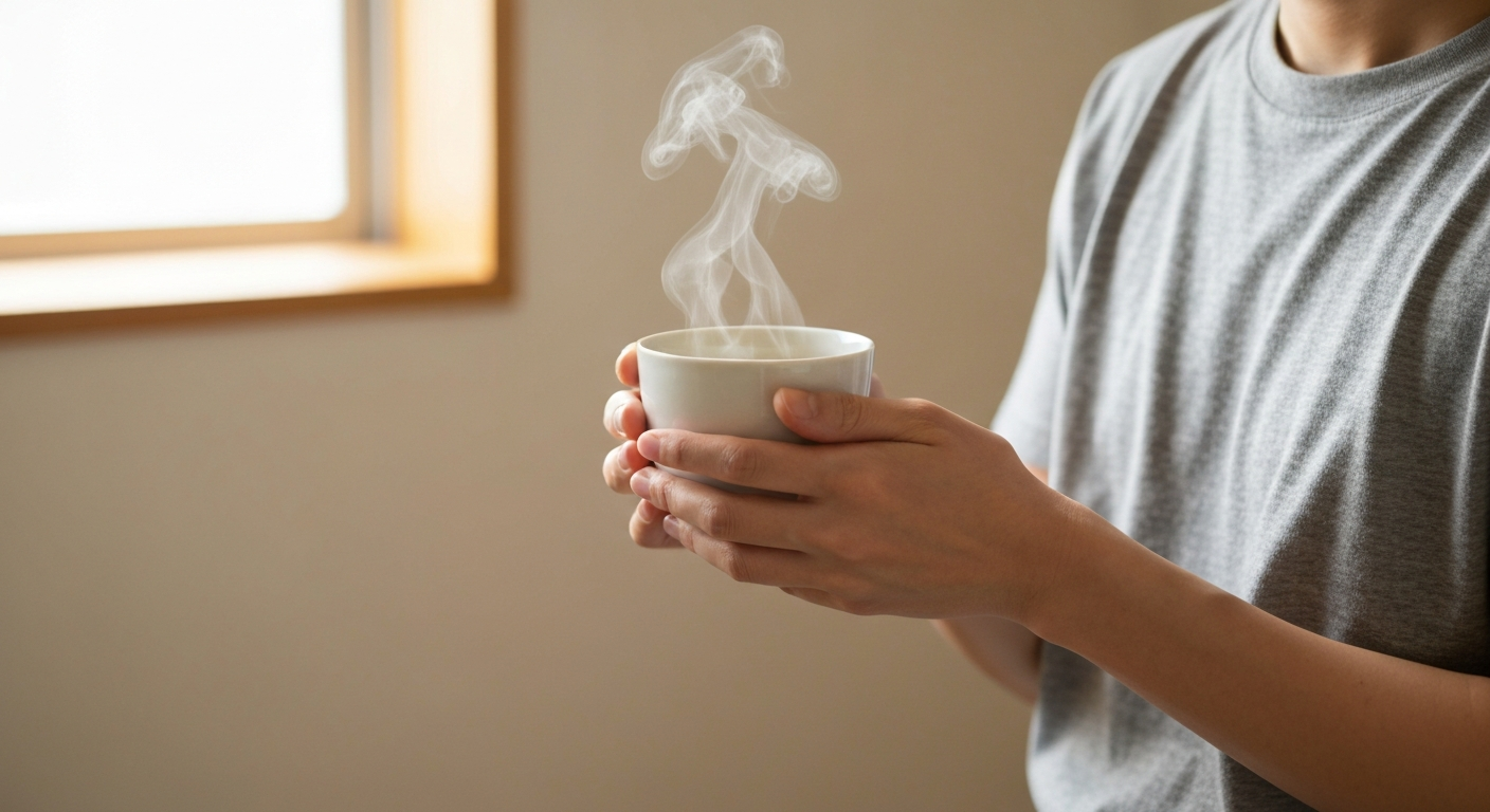 鼻ケア後のリラックス