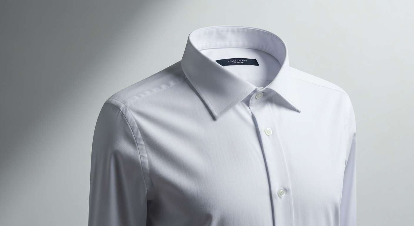 清潔感のあるシャツ姿