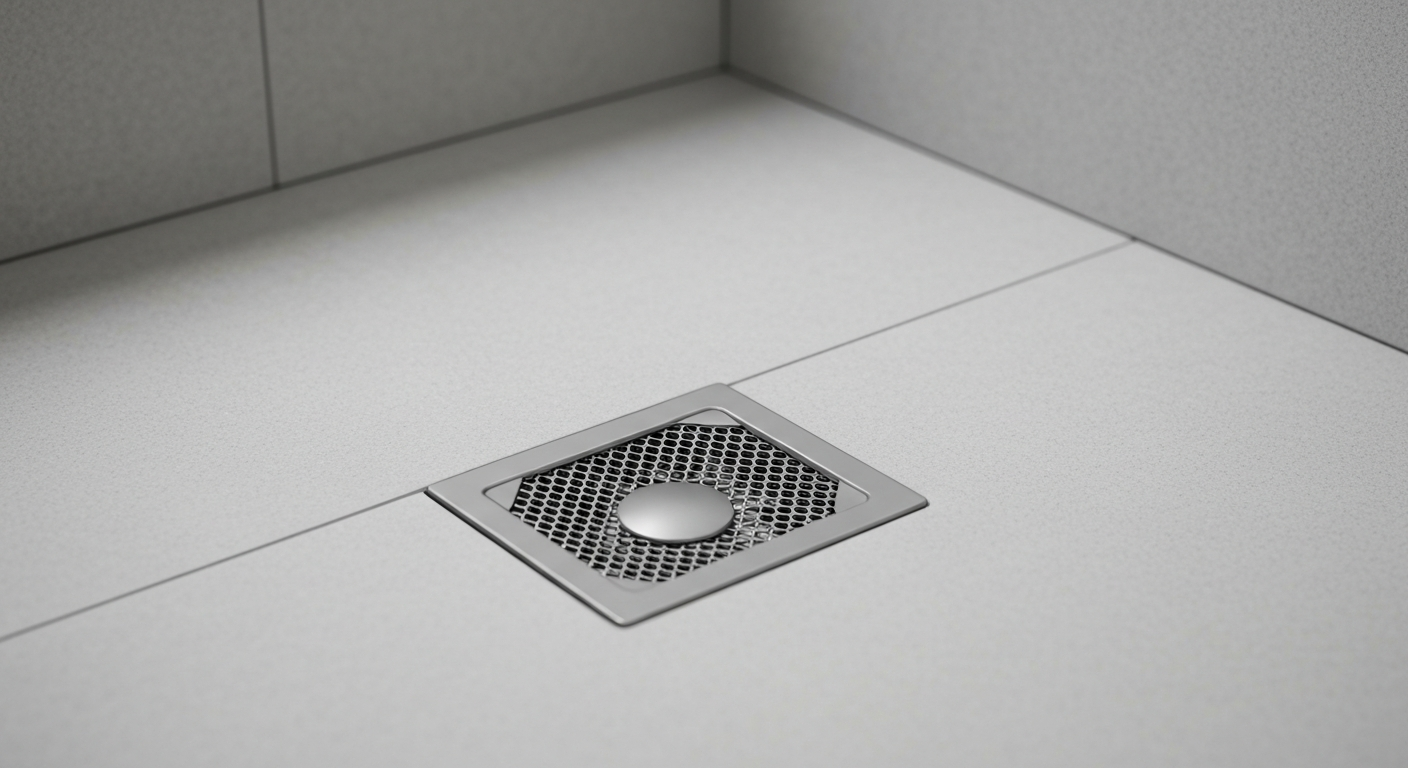 排水口にネットを設置