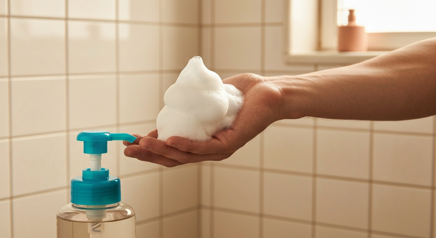 泡洗顔料のふわふわ泡