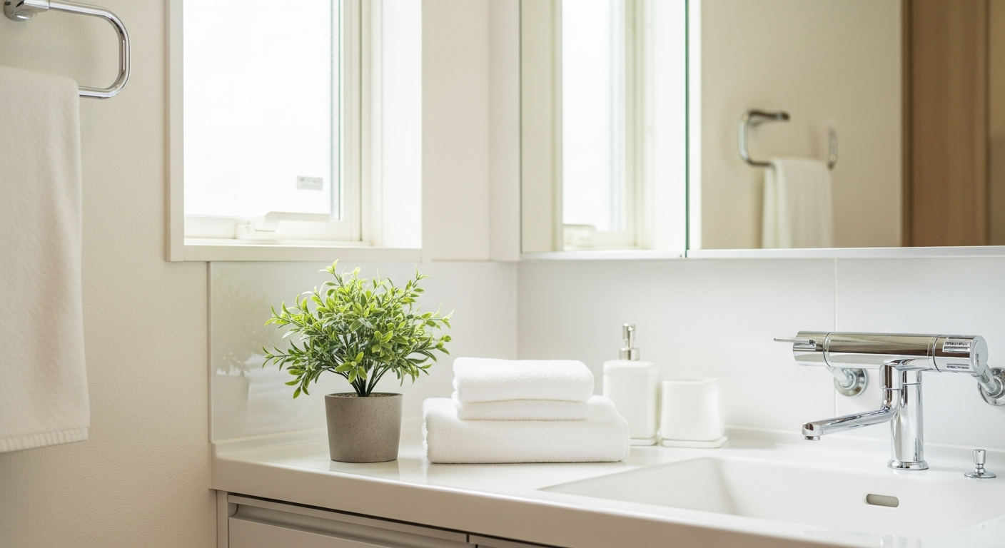 清潔で快適なバスルーム