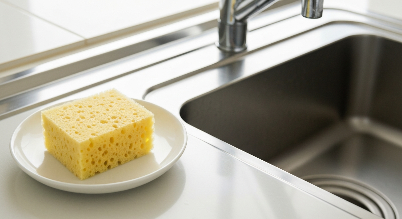 ナチュラルなキッチンスポンジ