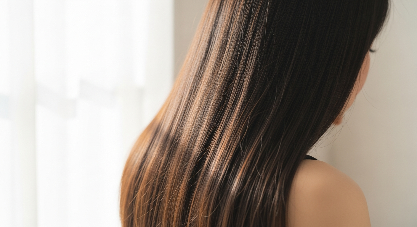 ツヤのある美しい髪
